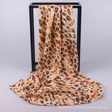 Новый стиль хорошее качество красочный выполненный на заказ напечатанный леопард ladied хиджаб шарф Дубай